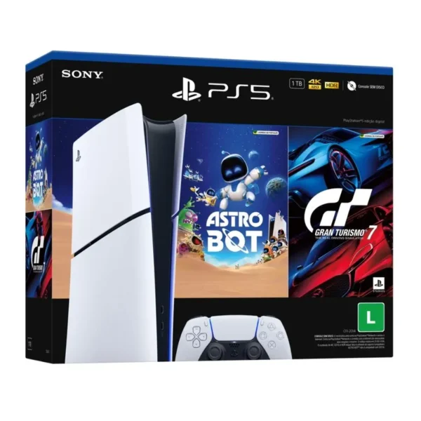 Console Playstation 5 Slim Digital 1tb Edição Astro Bot + Gran Turismo 7